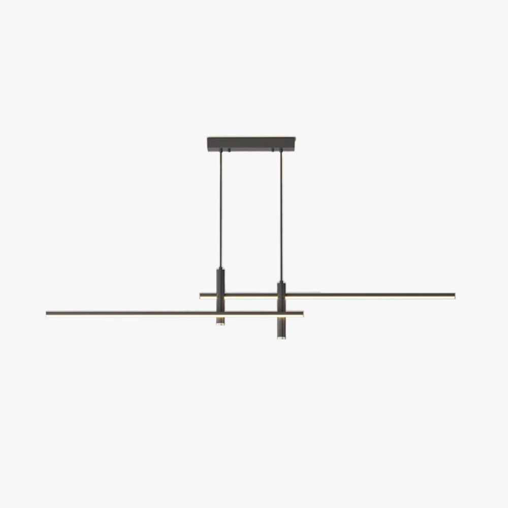 Crossed Linear Bar LED Ceiling Pendant - Arrielight