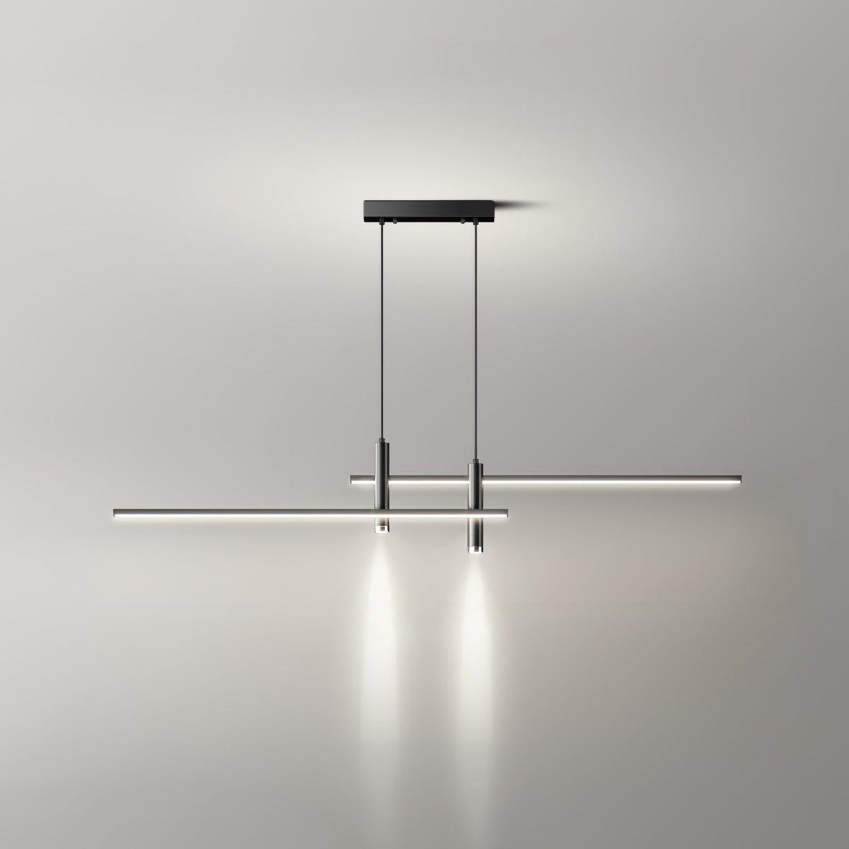 Crossed Linear Bar LED Ceiling Pendant - Arrielight