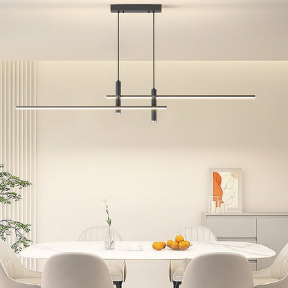 Crossed Linear Bar LED Ceiling Pendant - Arrielight