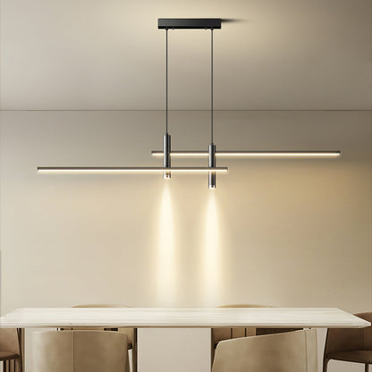 Crossed Linear Bar LED Ceiling Pendant - Arrielight