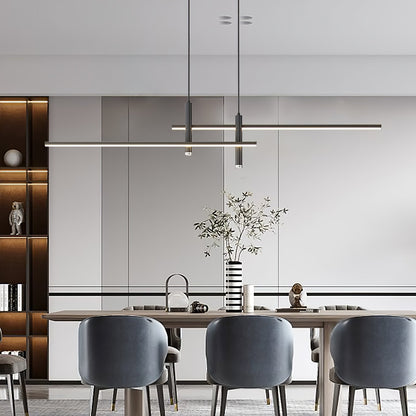 Crossed Linear Bar LED Ceiling Pendant - Arrielight