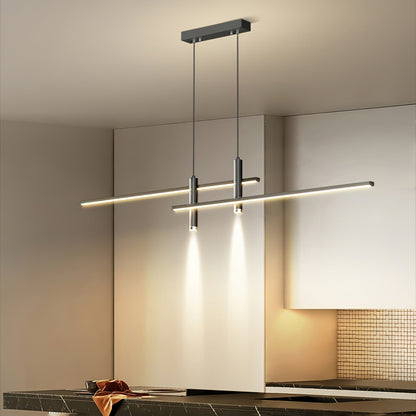 Crossed Linear Bar LED Ceiling Pendant - Arrielight