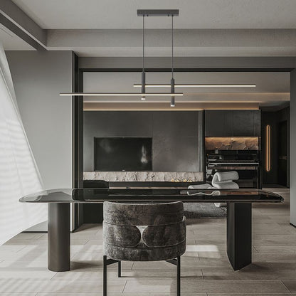 Crossed Linear Bar LED Ceiling Pendant - Arrielight