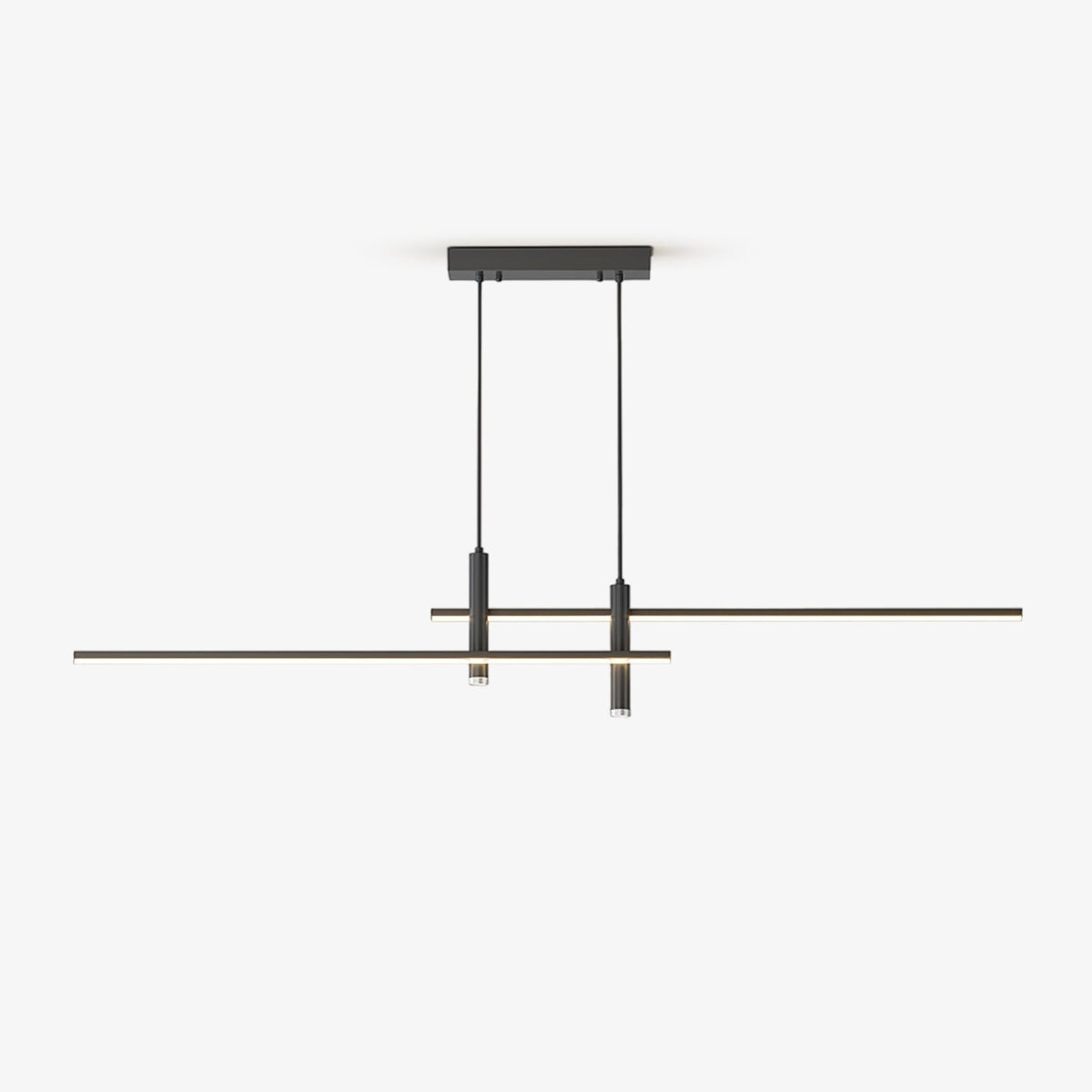 Crossed Linear Bar LED Ceiling Pendant - Arrielight