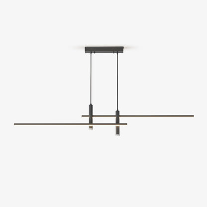 Crossed Linear Bar LED Ceiling Pendant - Arrielight
