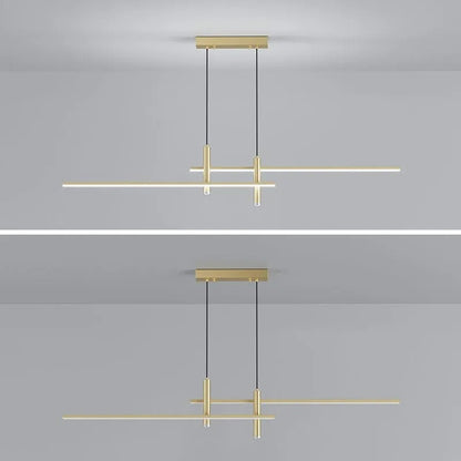 Crossed Linear Bar LED Ceiling Pendant - Arrielight