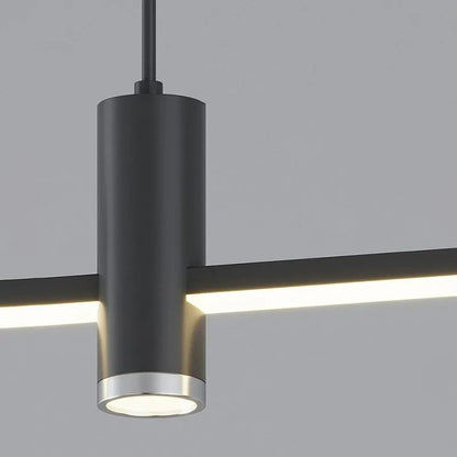 Crossed Linear Bar LED Ceiling Pendant - Arrielight