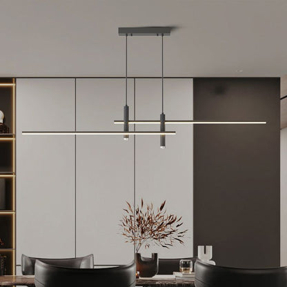 Crossed Linear Bar LED Ceiling Pendant - Arrielight