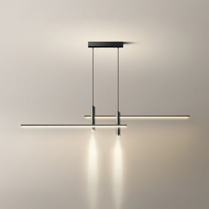 Crossed Linear Bar LED Ceiling Pendant - Arrielight