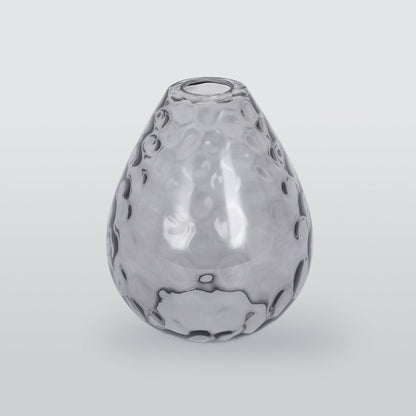 Teardrop Dimpled Glass Ceiling Pendant with Wood Detail - Arrielight