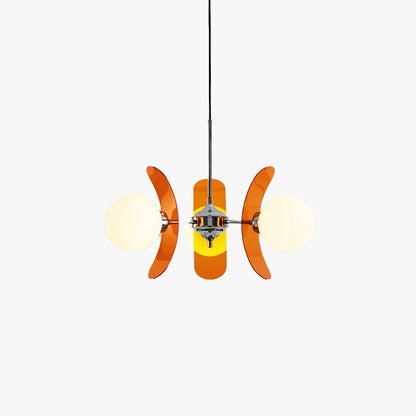 Petal Acrylic and Opal Glass Globe Chandelier - Arrielight
