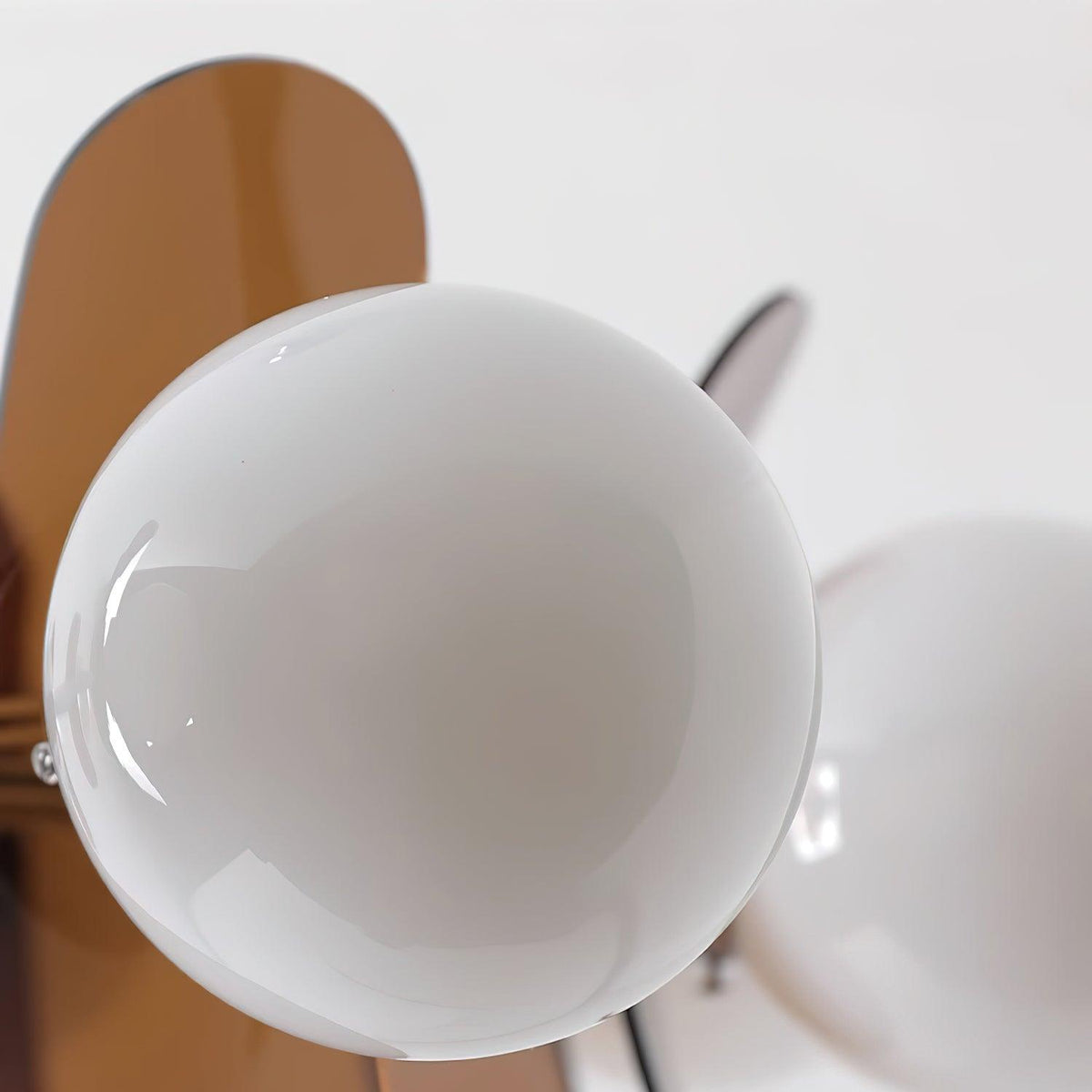 Petal Acrylic and Opal Glass Globe Chandelier - Arrielight