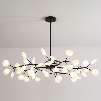 Branching Frosted Glass Chandelier, Multi-Light Ceiling Light - Arrielight