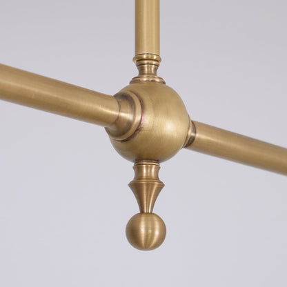 Twin Cone Shade Retro Linear Ceiling Pendant - Arrielight
