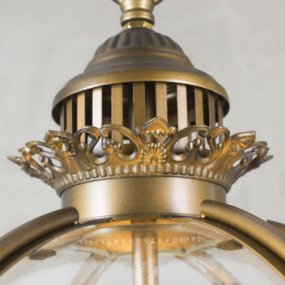 Vintage Glass Globe Lantern Ceiling Pendant, 3 Light - Arrielight