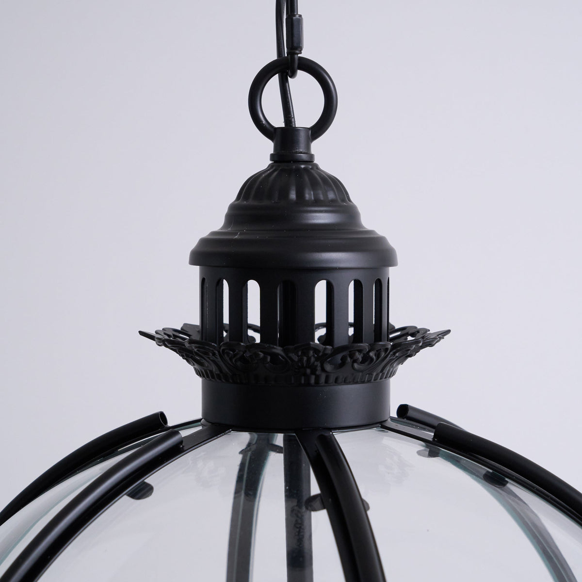 Vintage Glass Globe Lantern Ceiling Pendant, 3 Light - Arrielight