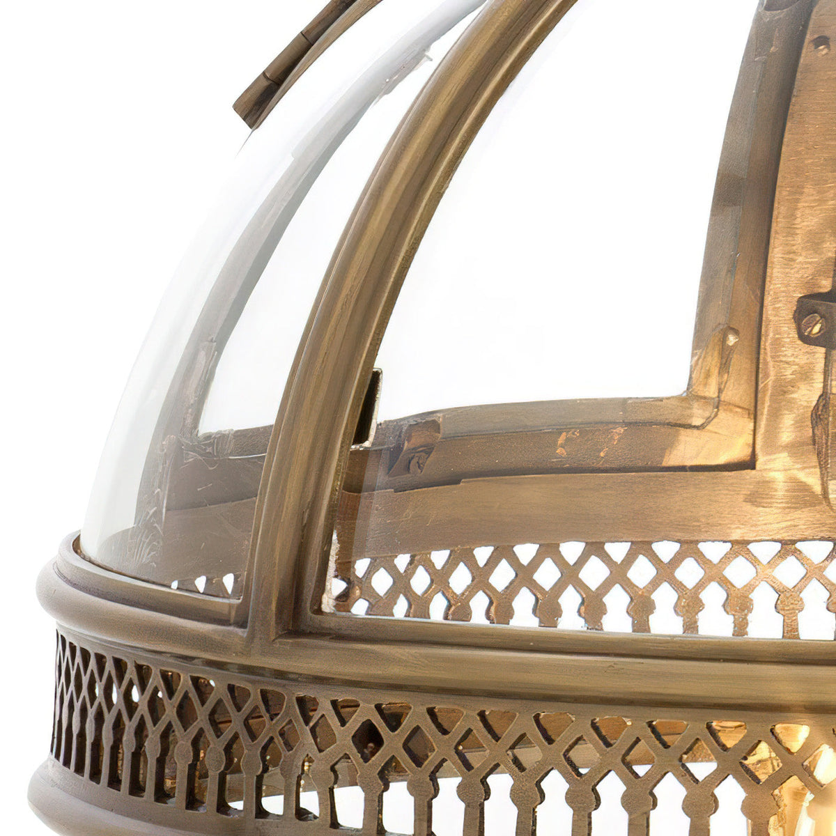 Vintage Glass Globe Lantern Ceiling Pendant, 3 Light - Arrielight