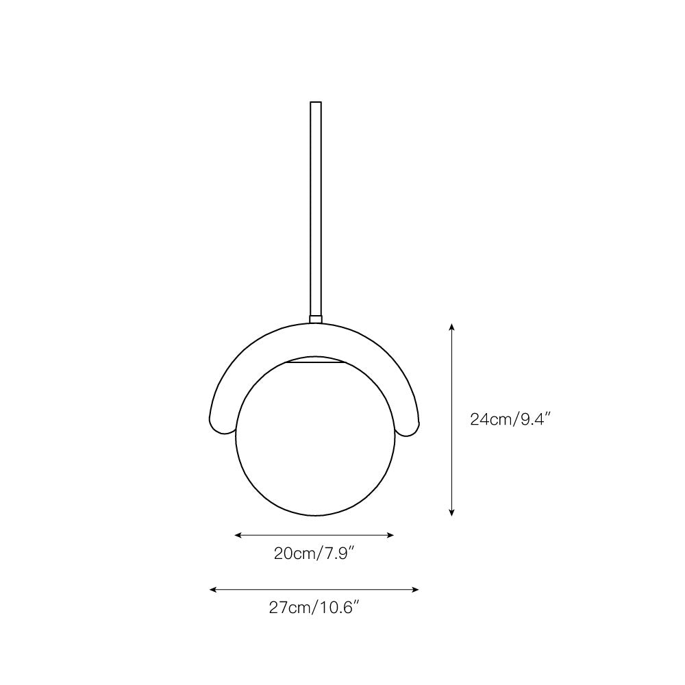 Curved Wave Linear Chandelier with Opal Glass Globes - Arrielight