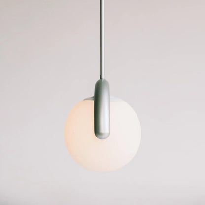 Curved Wave Linear Chandelier with Opal Glass Globes - Arrielight