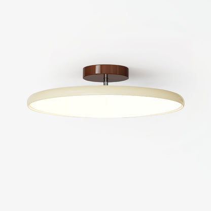 Slim Disc Tilting LED Semi-Flush Ceiling Light - Arrielight