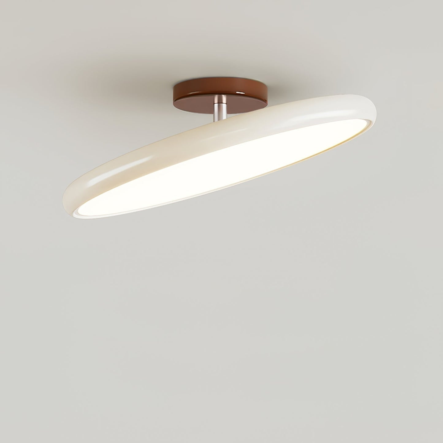 Slim Disc Tilting LED Semi-Flush Ceiling Light - Arrielight