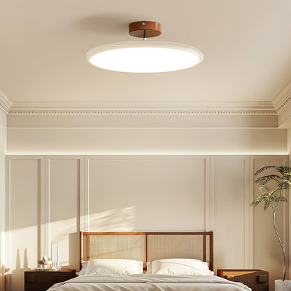 Slim Disc Tilting LED Semi-Flush Ceiling Light - Arrielight