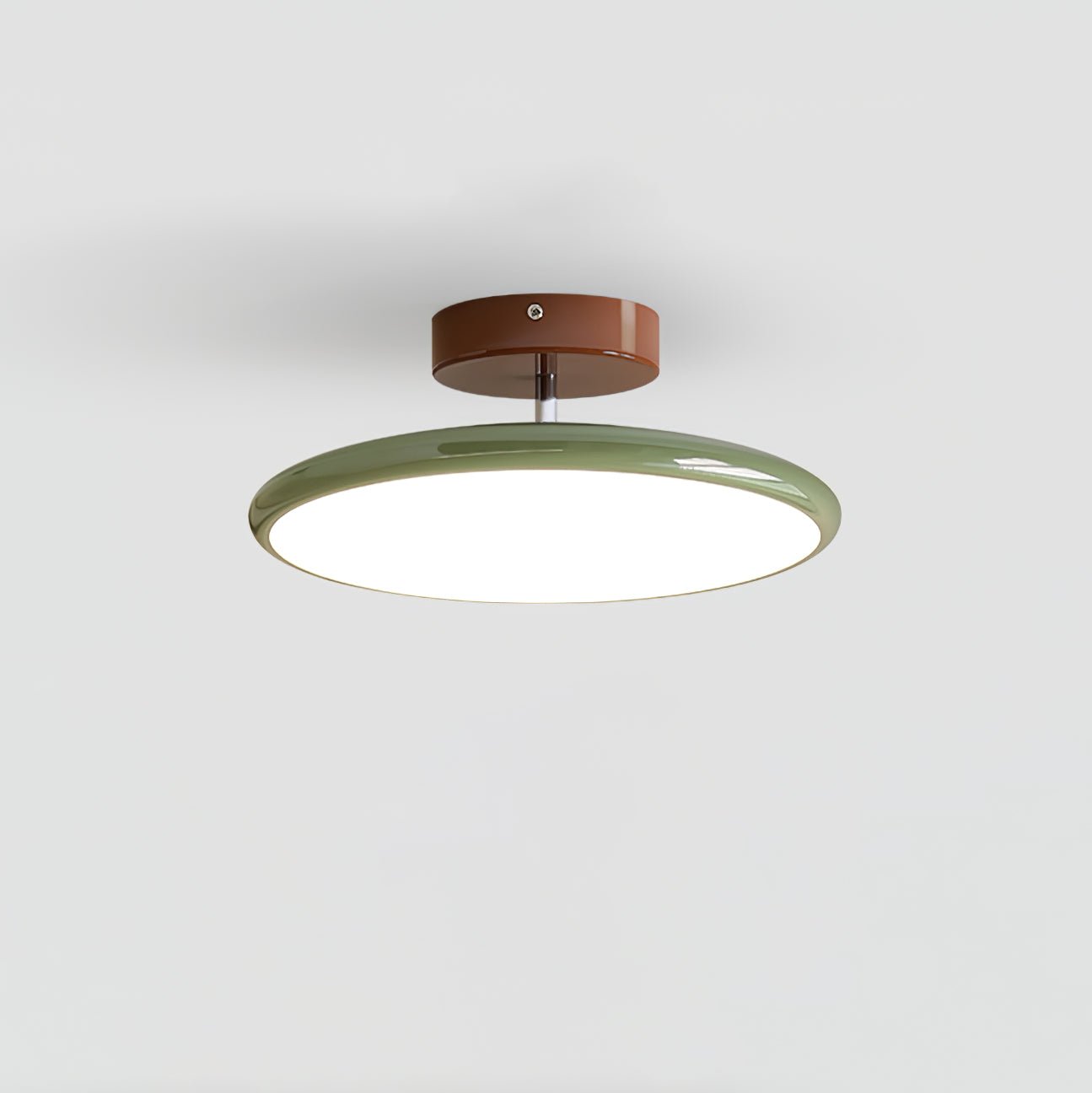 Slim Disc Tilting LED Semi-Flush Ceiling Light - Arrielight