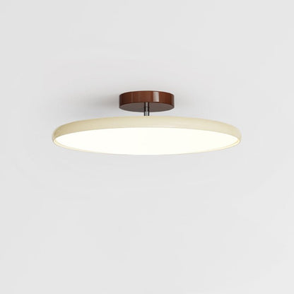 Slim Disc Tilting LED Semi-Flush Ceiling Light - Arrielight