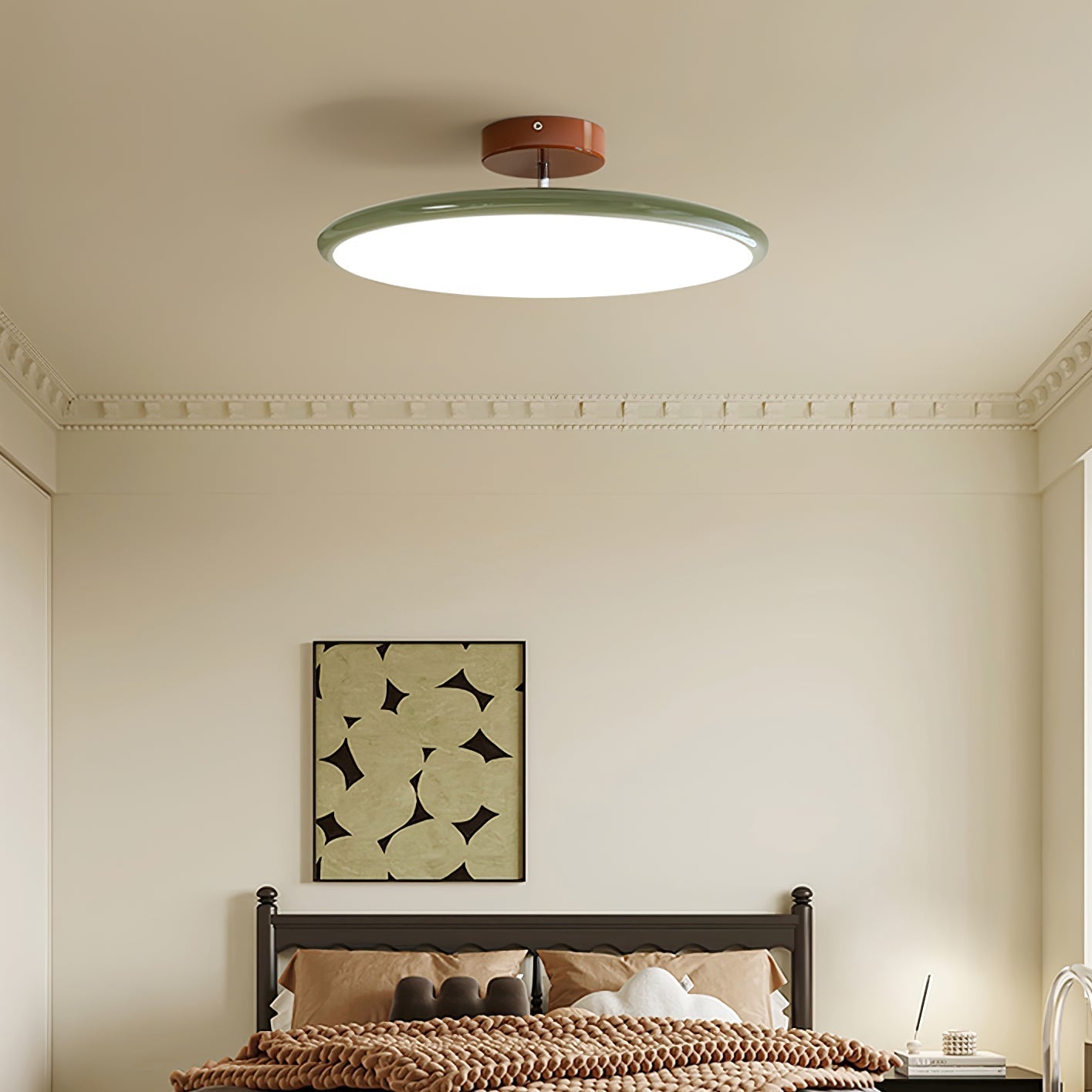 Slim Disc Tilting LED Semi-Flush Ceiling Light - Arrielight