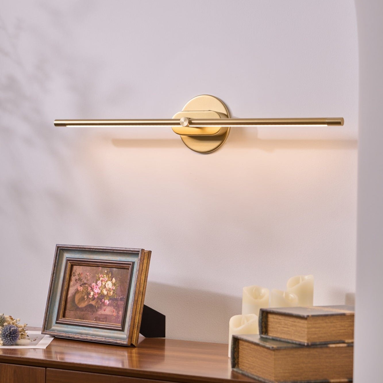 Slim Linear Rechargeable LED Bathroom Wall Light - Arrielight