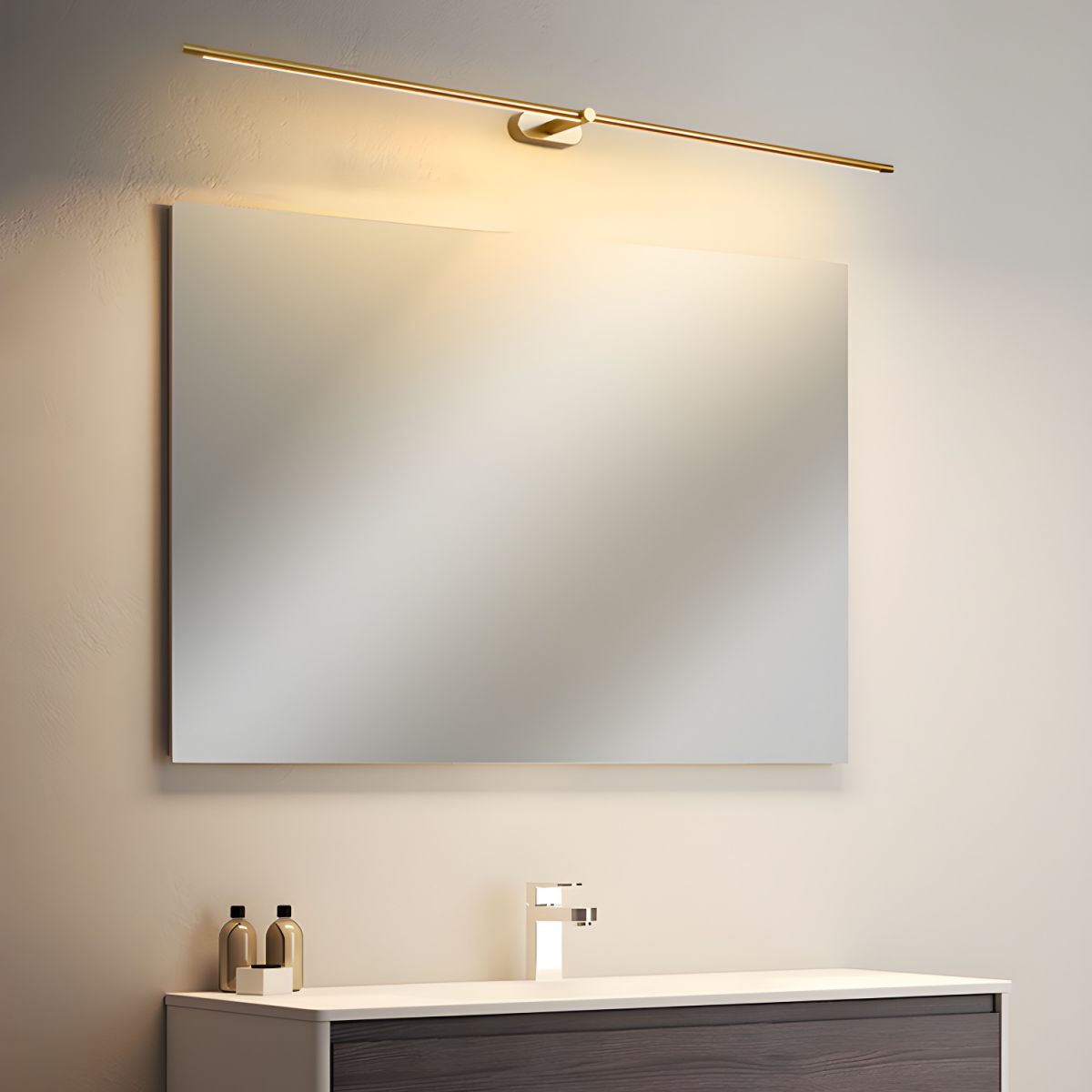 Slim Linear Rechargeable LED Bathroom Wall Light - Arrielight