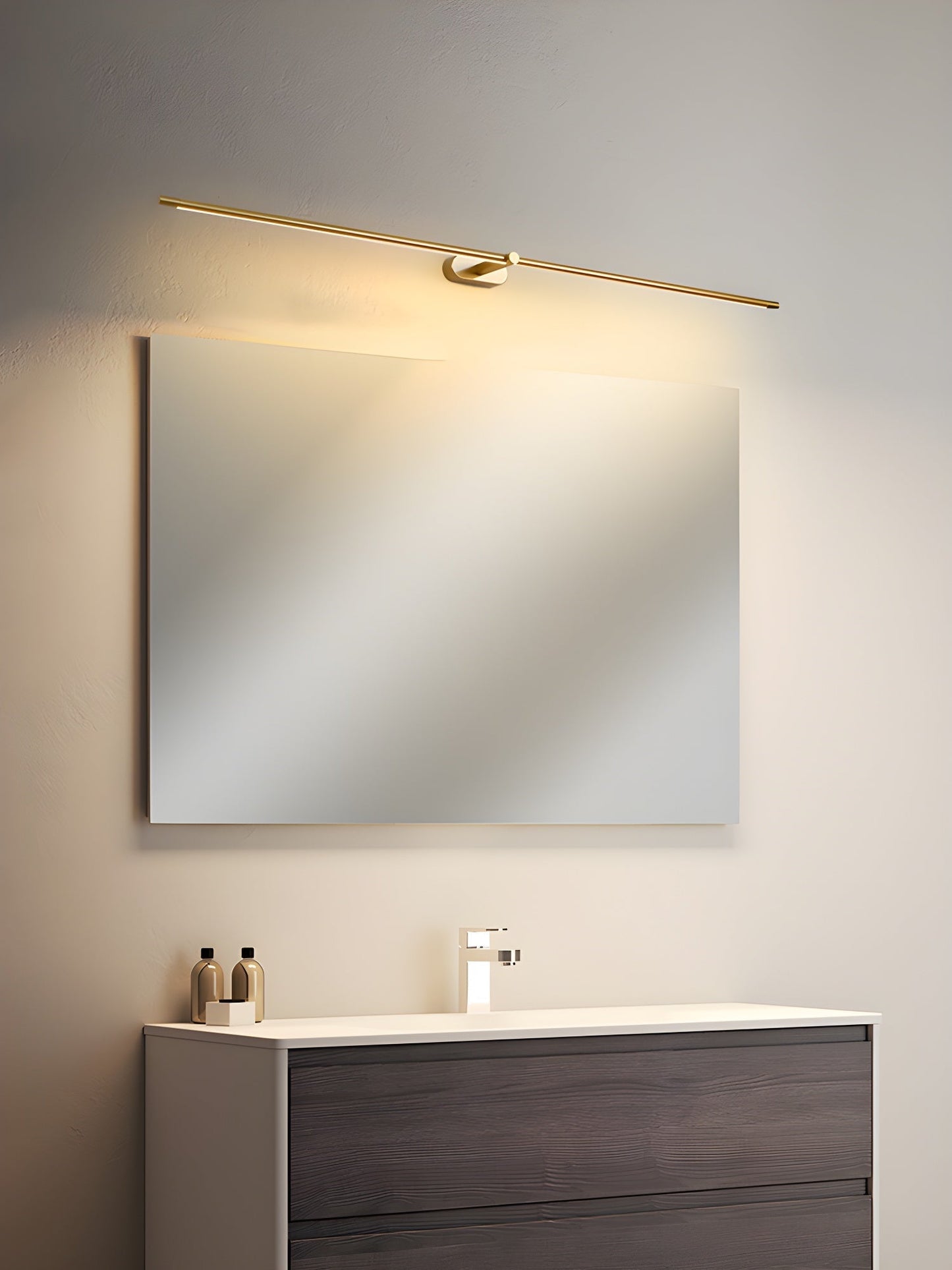 Slim Linear Rechargeable LED Bathroom Wall Light - Arrielight