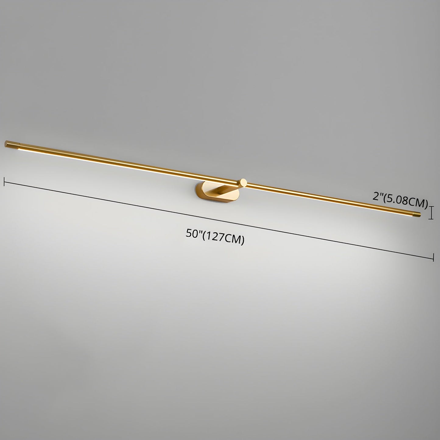 Slim Linear Rechargeable LED Bathroom Wall Light - Arrielight