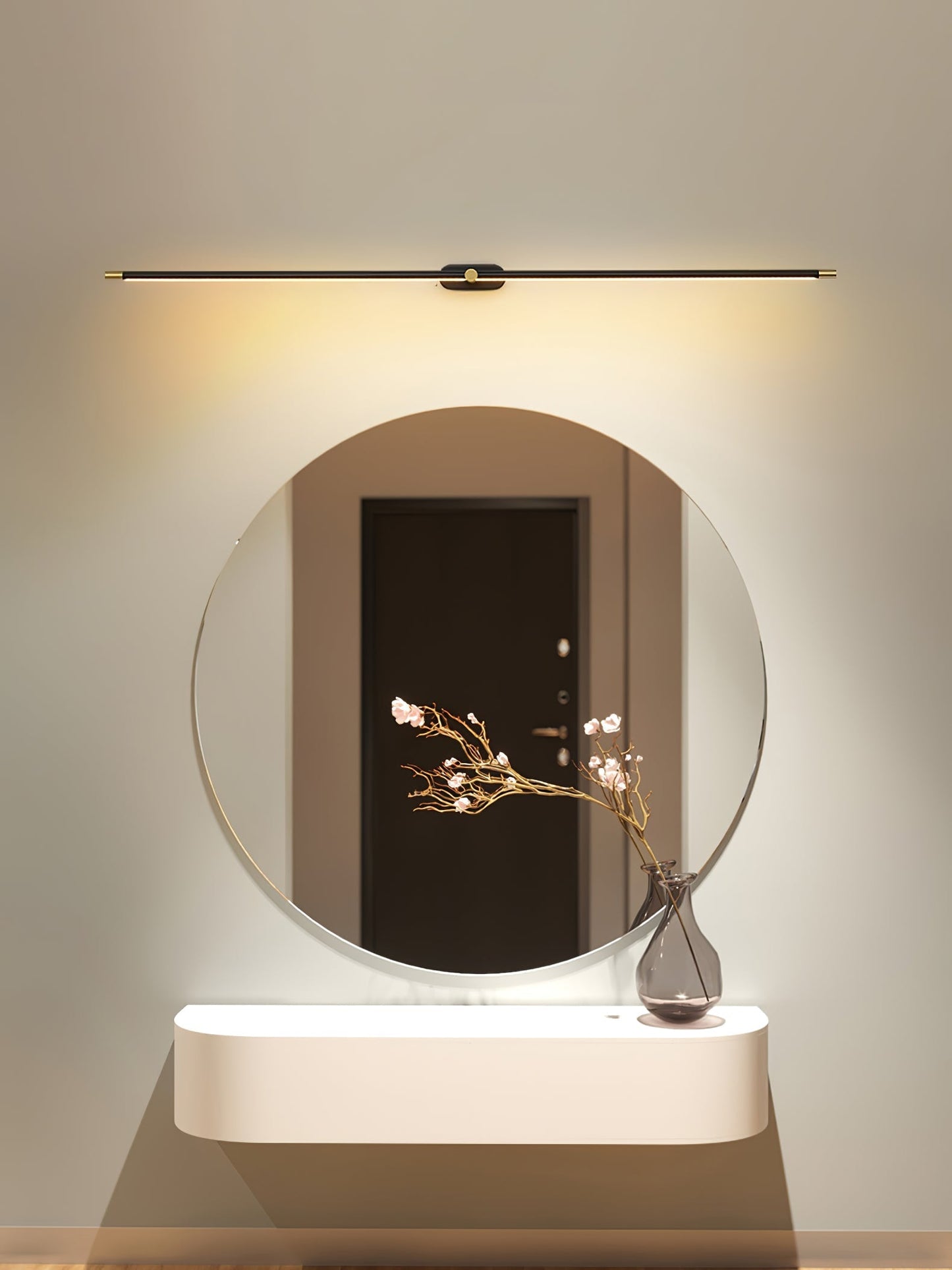 Slim Linear Rechargeable LED Bathroom Wall Light - Arrielight