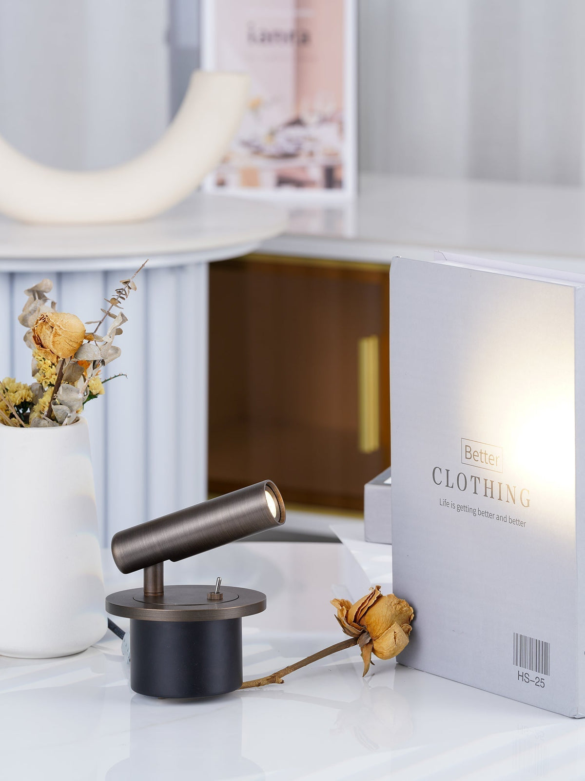 Minimalist Cylinder Adjustable LED Reading Wall Light - Arrielight