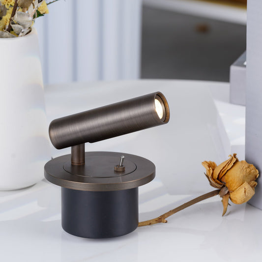 Minimalist Cylinder Adjustable LED Reading Wall Light - Arrielight