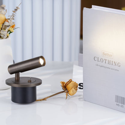 Minimalist Cylinder Adjustable LED Reading Wall Light - Arrielight
