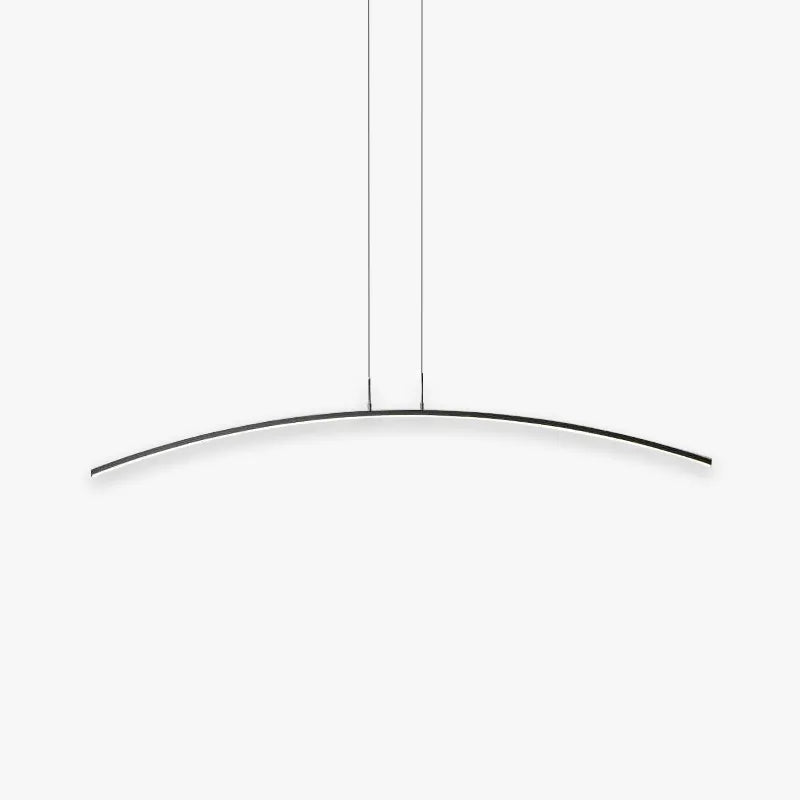 Minimalist Curved Bar Linear LED Ceiling Pendant - Arrielight