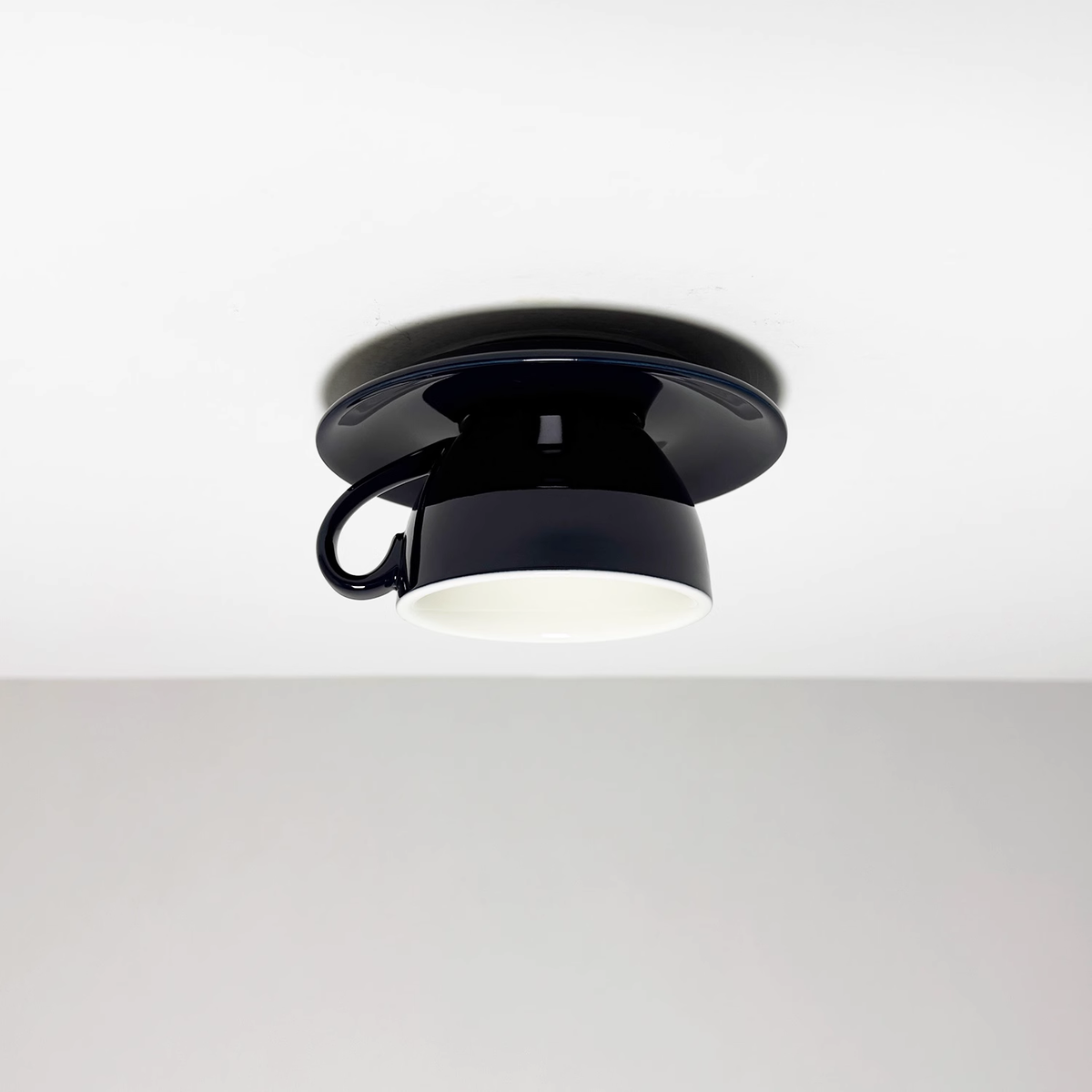 Ceramic Teacup and Saucer Flush Ceiling Light - Arrielight