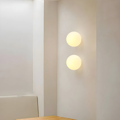 Frosted Glass Globe Wall Light - Arrielight