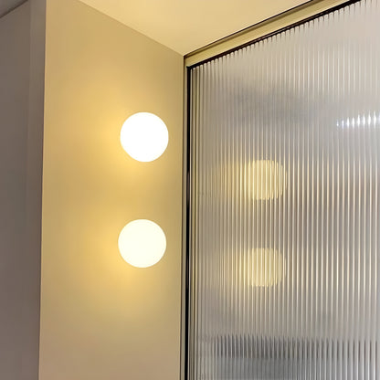 Frosted Glass Globe Wall Light - Arrielight