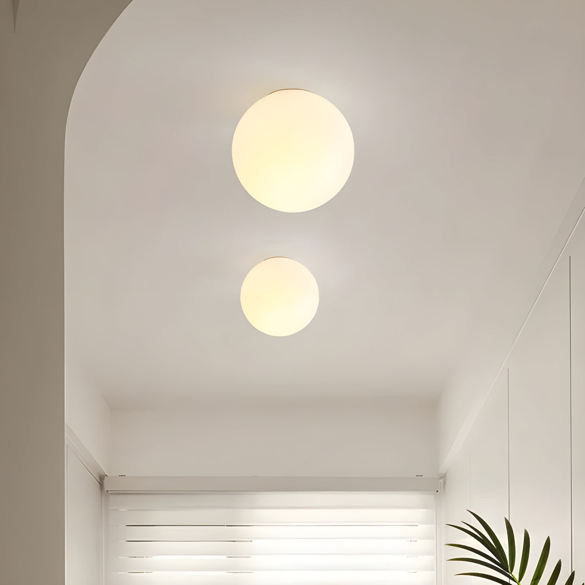 Frosted Glass Globe Wall Light - Arrielight