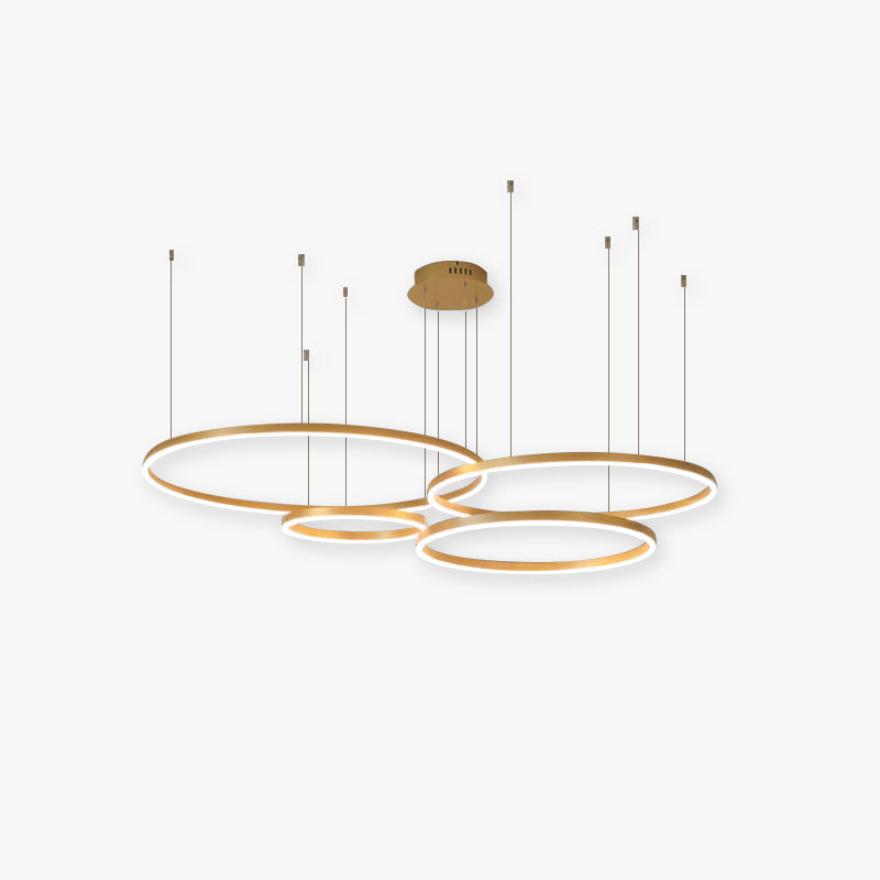 Brushed Metal Ring LED Ceiling Pendant - Arrielight