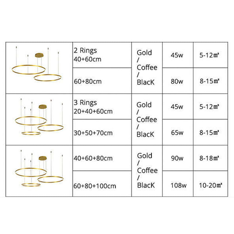 Brushed Metal Ring LED Ceiling Pendant - Arrielight