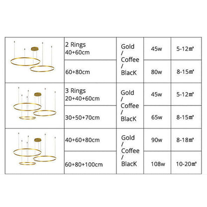 Brushed Metal Ring LED Ceiling Pendant - Arrielight