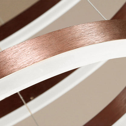 Brushed Metal Ring LED Ceiling Pendant - Arrielight