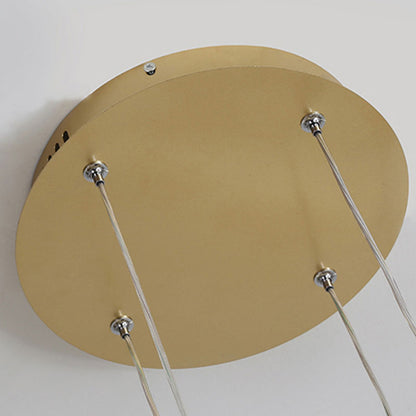 Brushed Metal Ring LED Ceiling Pendant - Arrielight