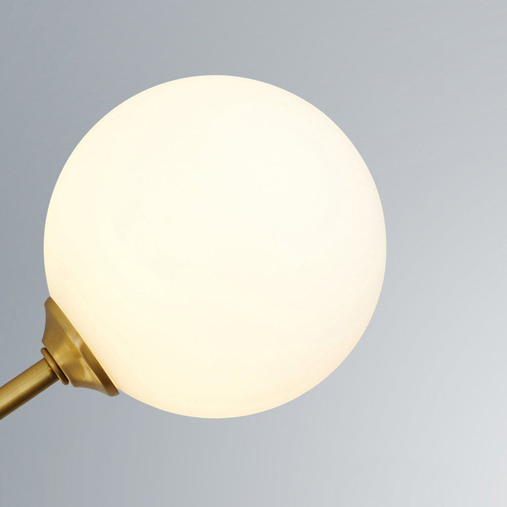 Opal Glass Globe Sputnik Ceiling Chandelier - Arrielight