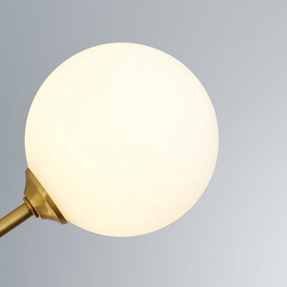 Opal Glass Globe Sputnik Ceiling Chandelier - Arrielight