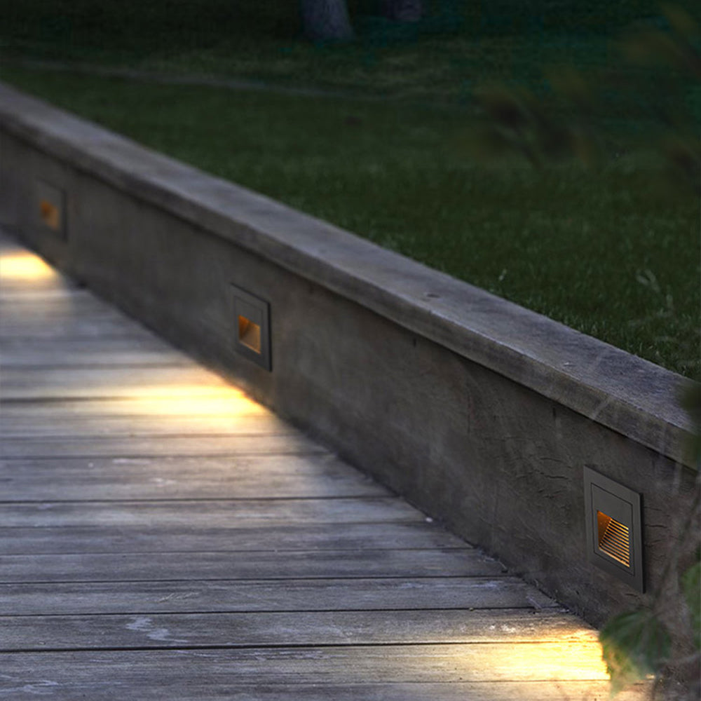Recessed LED Outdoor Step and Path Wall Light - Arrielight